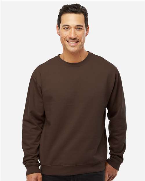 Unisex Midweight Crewneck Sweatshirt - Brown