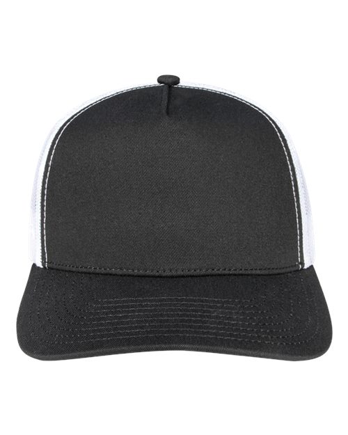 Rudder Five-Panel Cap - Black/ White
