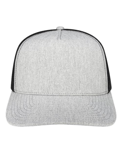 Rudder Five-Panel Cap - Grey Heather/ Black