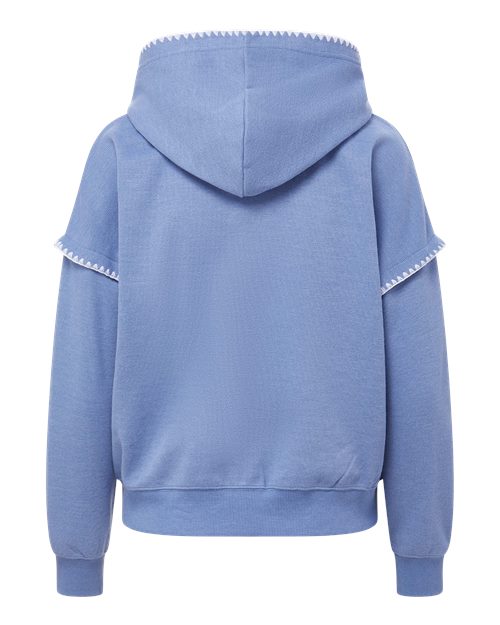 Women's Mood & Vibe™ Teegan Crafty Hooded Sweatshirt - Blue Iris