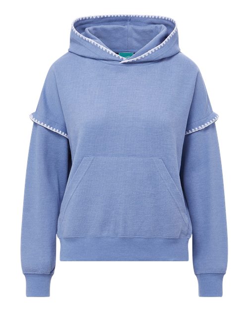 Women's Mood & Vibe™ Teegan Crafty Hooded Sweatshirt - Blue Iris