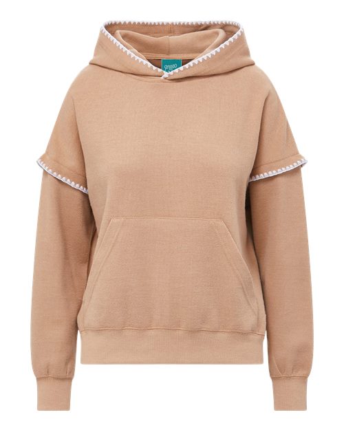 Women's Mood & Vibe™ Teegan Crafty Hooded Sweatshirt - Praline