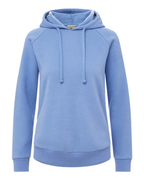 Women's Vintage Fleece Hooded Sweatshirt - Blue Iris