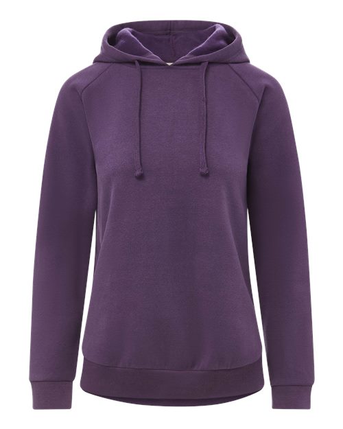 Women's Vintage Fleece Hooded Sweatshirt - Eggplant