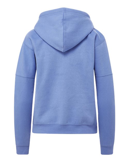 Women's Vintage Fleece Hooded Full-Zip Sweatshirt - Blue Iris
