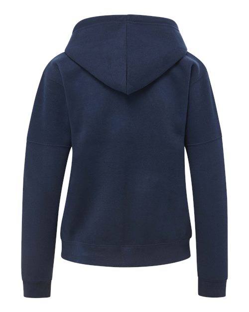 Women's Vintage Fleece Hooded Full-Zip Sweatshirt - Navy