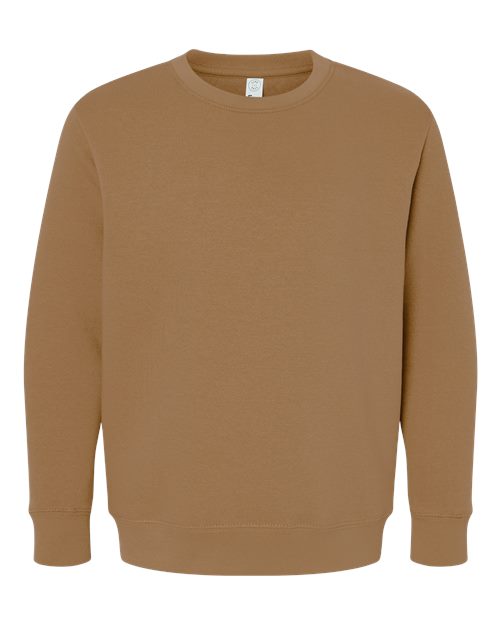 Youth Elevated Fleece Crewneck Sweatshirt - Coyote Brown