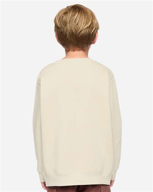 Youth Elevated Fleece Crewneck Sweatshirt - Natural