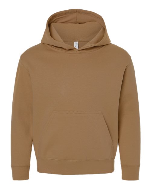 Youth Fleece Hoodie Sweatshirt - Coyote Brown