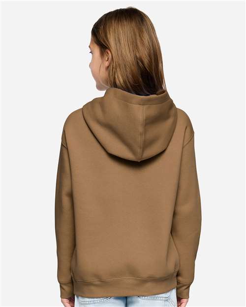 Youth Fleece Hoodie Sweatshirt - Coyote Brown