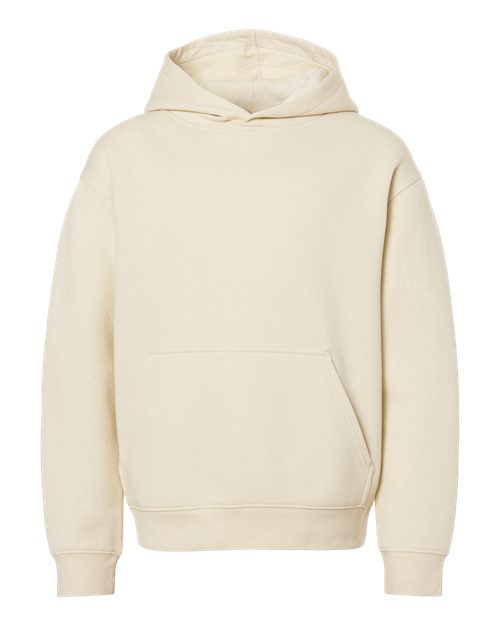 Youth Fleece Hoodie Sweatshirt - Natural