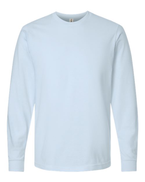 Unisex Fine Jersey Long Sleeve T-Shirt - Baby Blue