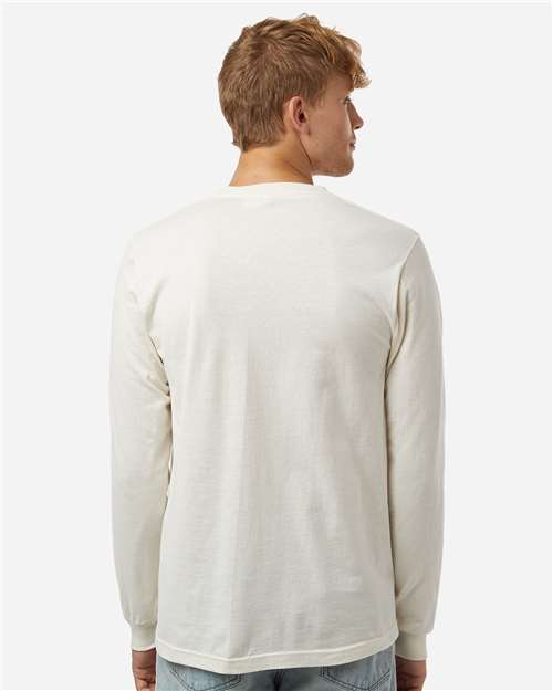 Unisex Fine Jersey Long Sleeve T-Shirt - Vintage White