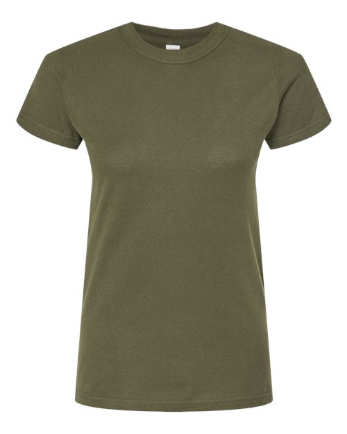 Women's Fine Jersey Slim Fit T-Shirt - Military Green