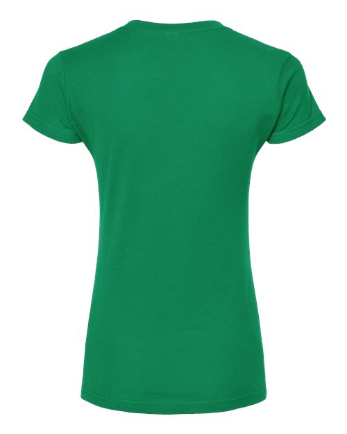 Women's Fine Jersey V-Neck T-Shirt - Kelly Green