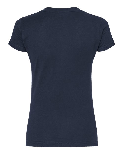 Women's Fine Jersey V-Neck T-Shirt - Navy