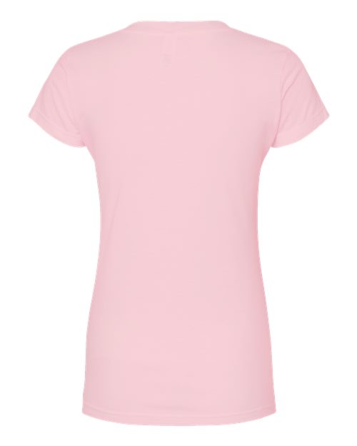 Women's Fine Jersey V-Neck T-Shirt - Pink