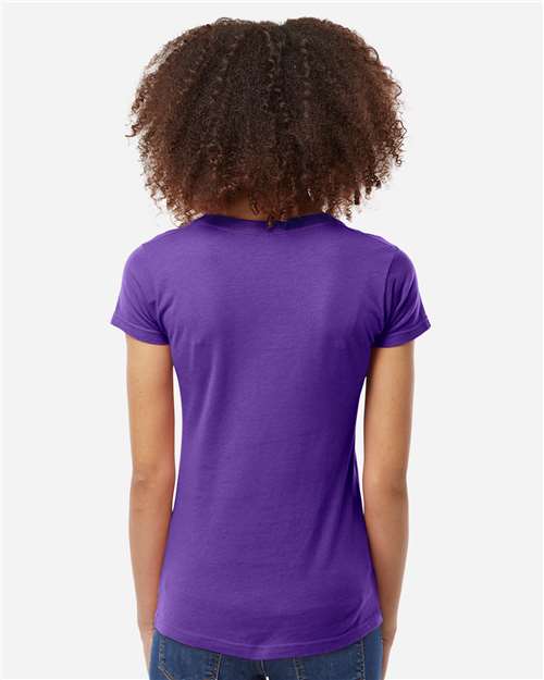 Women's Fine Jersey V-Neck T-Shirt - Purple