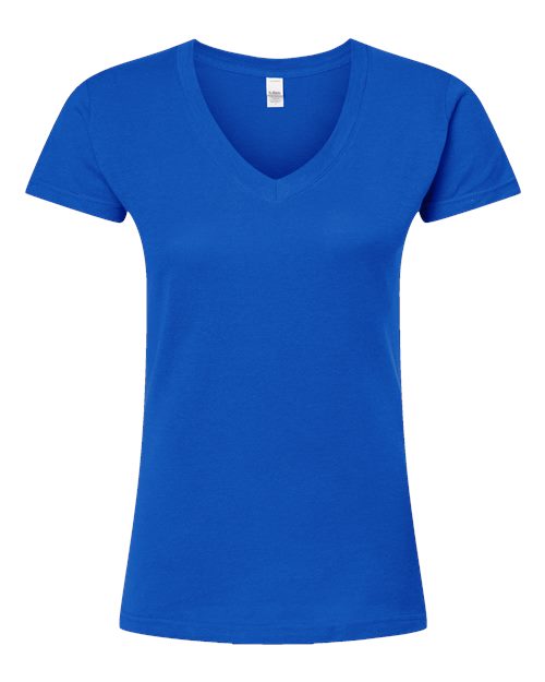 Women's Fine Jersey V-Neck T-Shirt - Royal