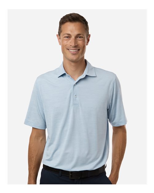 Men's Bohemian Striped Heather Performance Polo - Carolina Heather