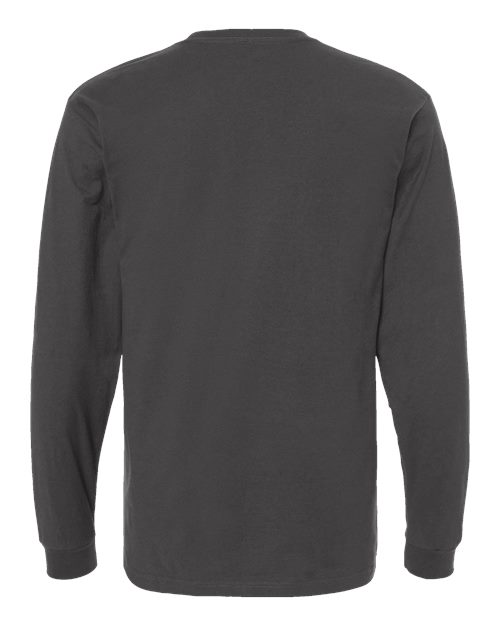 Unisex Heavyweight Jersey Long Sleeve T-Shirt - Charcoal