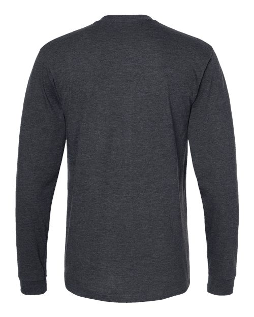 Unisex Heavyweight Jersey Long Sleeve T-Shirt - Heather Graphite