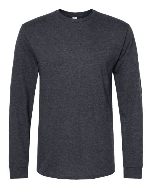 Unisex Heavyweight Jersey Long Sleeve T-Shirt - Heather Graphite