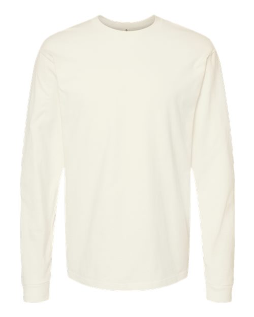 Unisex Heavyweight Jersey Long Sleeve T-Shirt - Natural