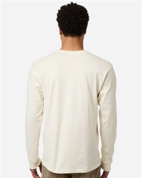 Unisex Heavyweight Jersey Long Sleeve T-Shirt - Natural