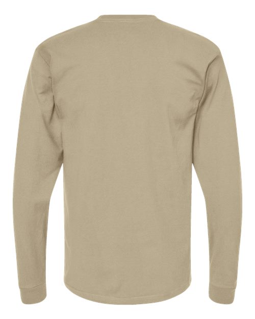 Unisex Heavyweight Jersey Long Sleeve T-Shirt - Sand