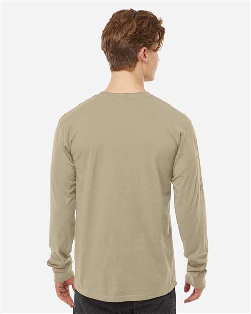 Unisex Heavyweight Jersey Long Sleeve T-Shirt - Sand