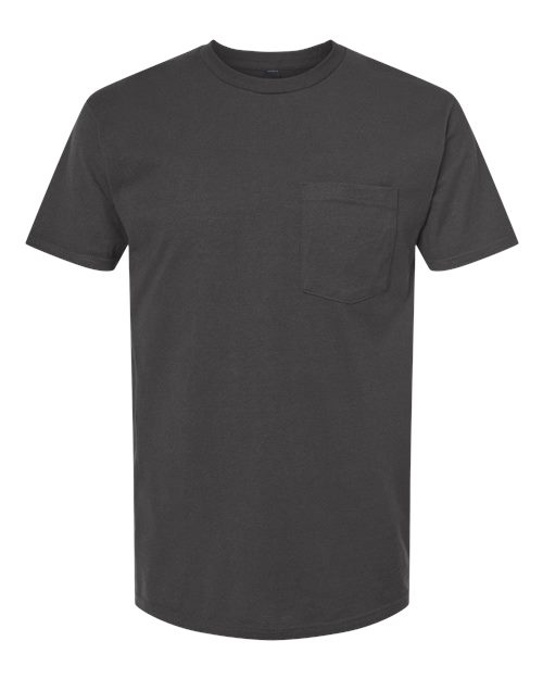 Unisex Heavyweight Jersey Pocket T-Shirt - Charcoal
