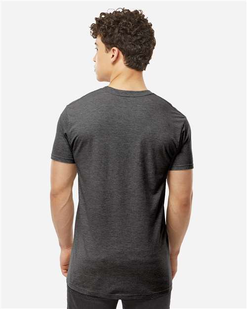 Unisex Heavyweight Jersey Pocket T-Shirt - Heather Charcoal