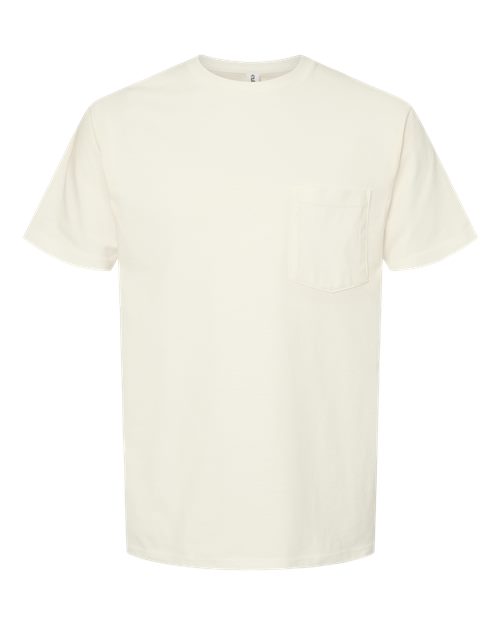 Unisex Heavyweight Jersey Pocket T-Shirt - Natural