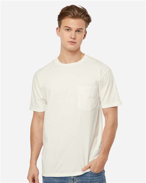Unisex Heavyweight Jersey Pocket T-Shirt - Natural