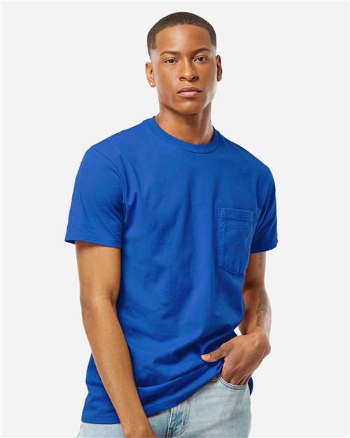 Unisex Heavyweight Jersey Pocket T-Shirt - Royal