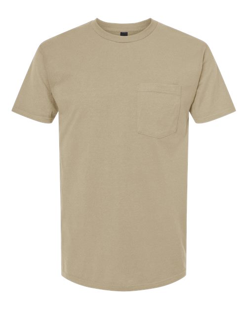 Unisex Heavyweight Jersey Pocket T-Shirt - Sand