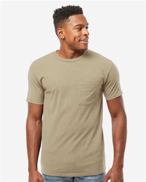 Unisex Heavyweight Jersey Pocket T-Shirt - Sand