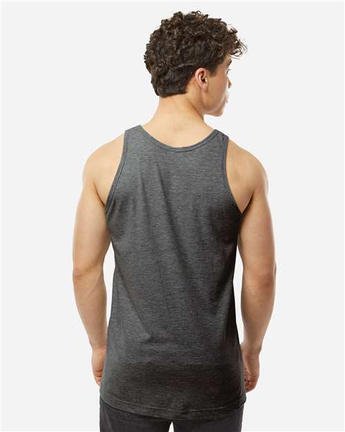 Unisex Fine Jersey Tank Top - Heather Charcoal
