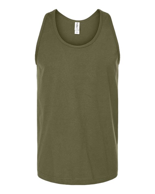Unisex Fine Jersey Tank Top - Military Green