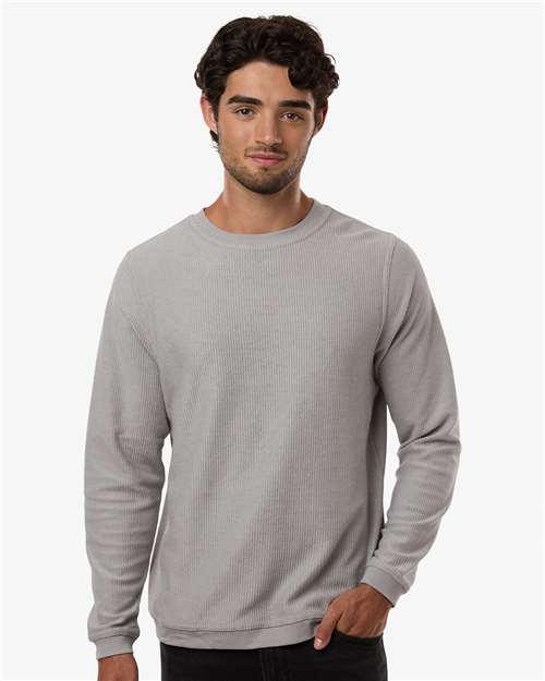 Unisex Corded Crewneck Sweatshirt - Oxford