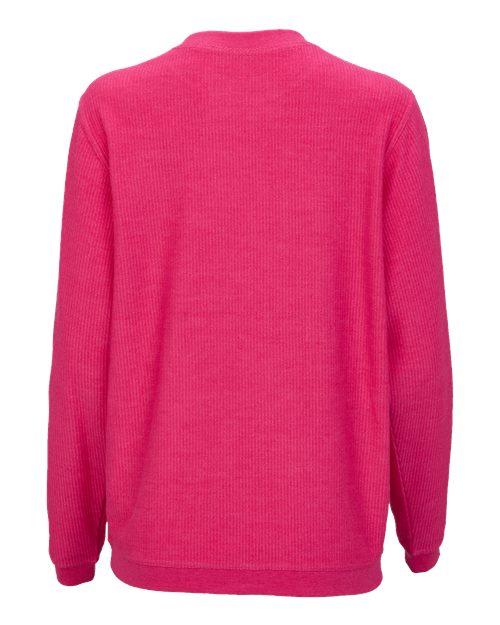 Unisex Corded Crewneck Sweatshirt - Cosmic Pink
