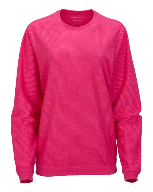 Unisex Corded Crewneck Sweatshirt - Cosmic Pink