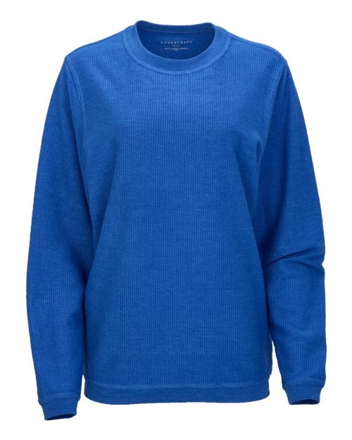 Unisex Corded Crewneck Sweatshirt - Electric Royal