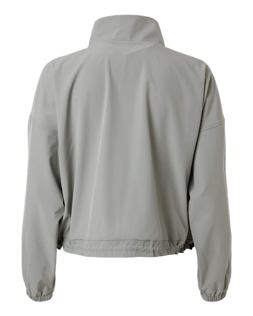 Women's Stretch Woven Quarter-Zip Pullover - Oxford