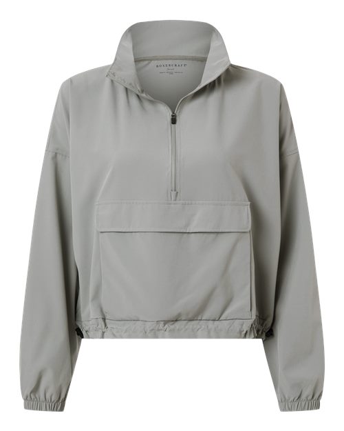 Women's Stretch Woven Quarter-Zip Pullover - Oxford