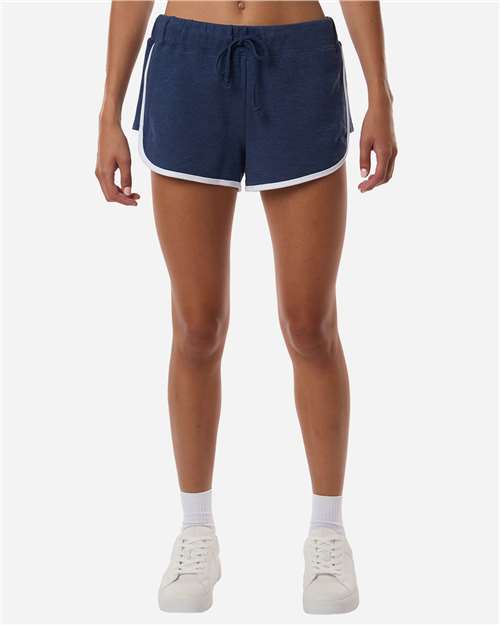 Navy Heather/ White