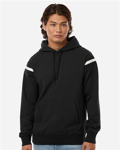 Unisex Heritage Prep Hooded Sweatshirt - Black/ Vanilla