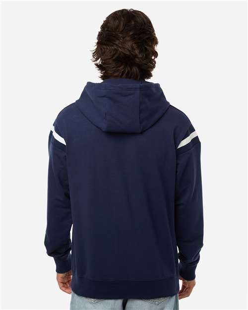 Unisex Heritage Prep Hooded Sweatshirt - Navy/ Vanilla