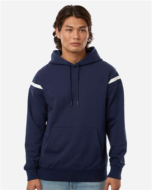 Unisex Heritage Prep Hooded Sweatshirt - Navy/ Vanilla
